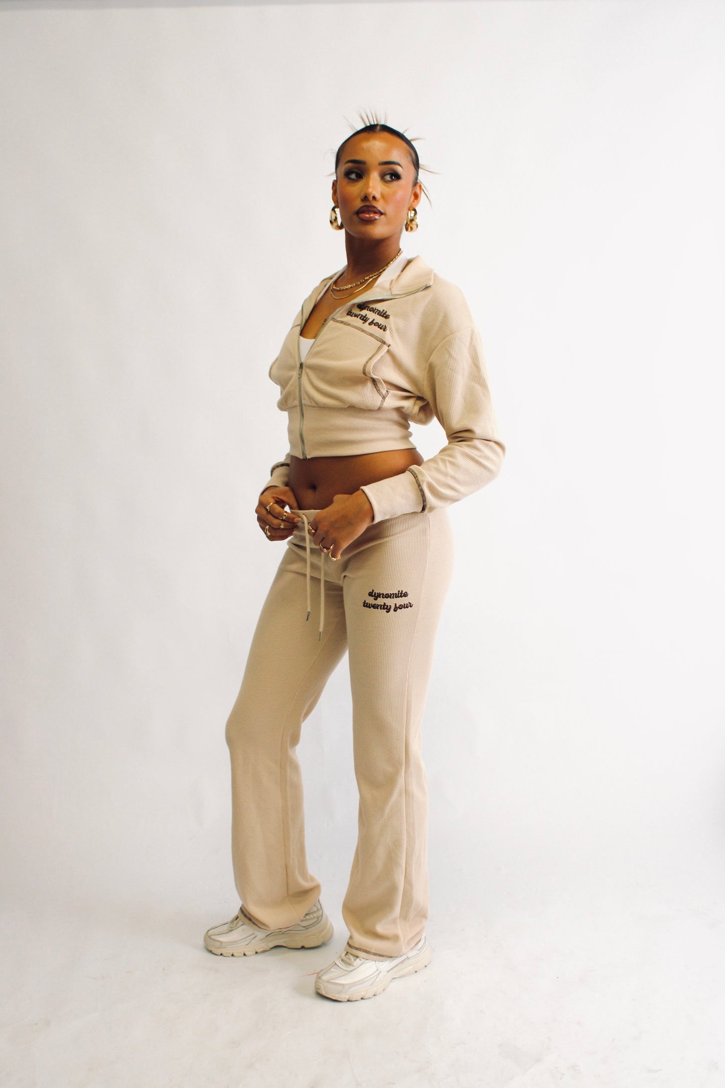 “Latte” - Waffle knit Set