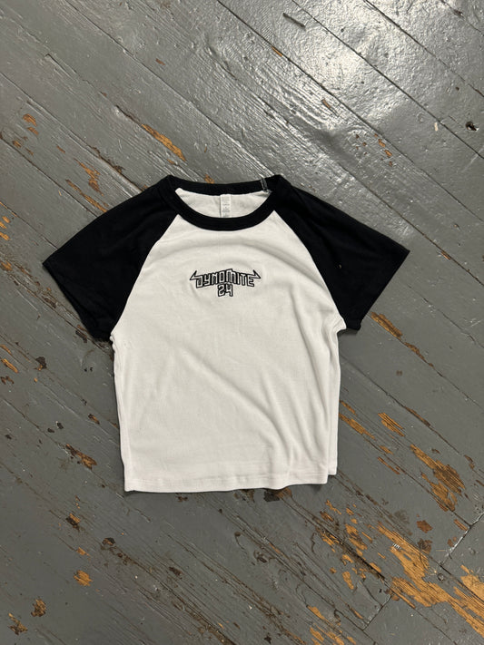 WMNS BLCK /WHTE ROCKER TEE