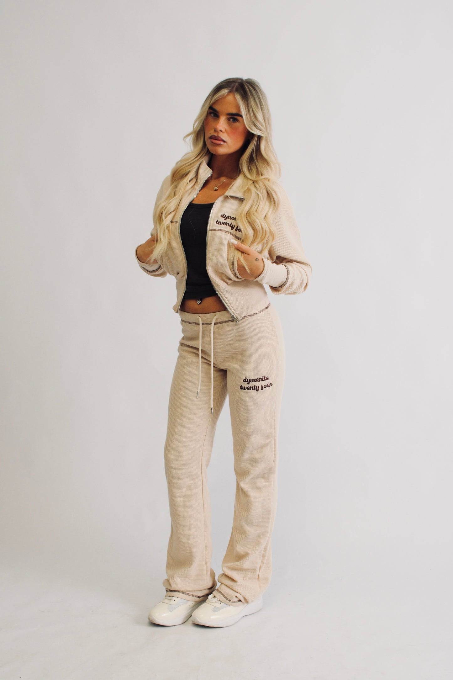 “Latte” - Waffle knit Set