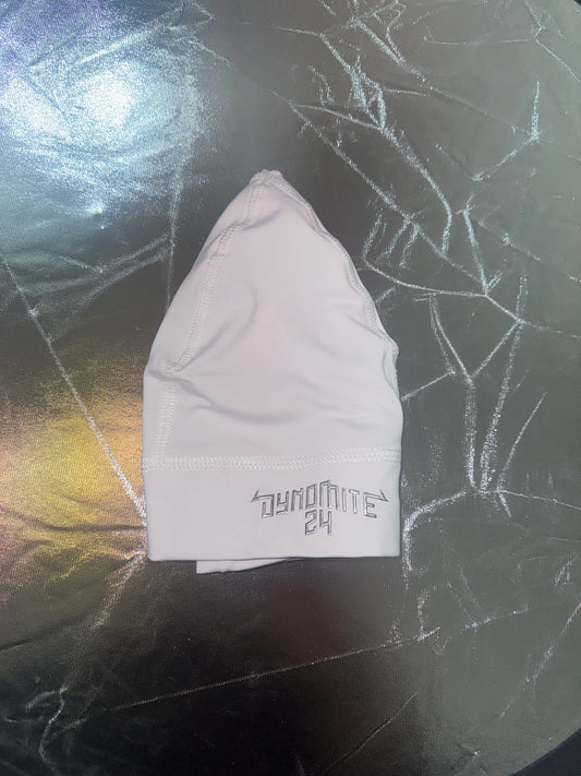 CHROME ROCKER SKULL CAP - WHITE