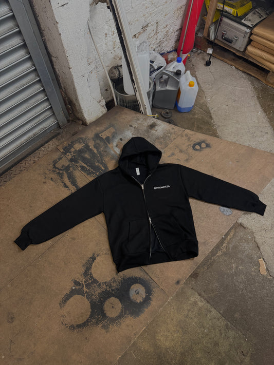 SCOT LUX - DOUBLE ZIP HOODIE BLACK